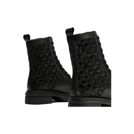 Pitillos - 10802 - NEGRO - 10802 - NEGRO - Botin Militar con Nylon con cremallera de mujer color negro - 4