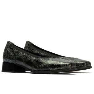 Pitillos - 10811 - NEGRO - 10811 - NEGRO - Salón de Pico en Fantasía con Elásticos de mujer color negro - 1 2