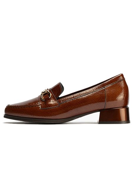 Pitillos - 10814 - CUERO - 10814 - CUERO - Mocasín en Charol con adorno de mujer color cuero - 6