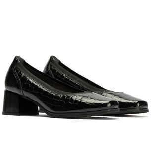 Pitillos - 10820 - NEGRO - 10820 - NEGRO - Salón de Pico con Elásticos de mujer color negro - 1 2