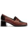 Pitillos - 10823 - BURDEOS - 10823 - BURDEOS - Mocasín con tacón medio de mujer color burdeos - 1