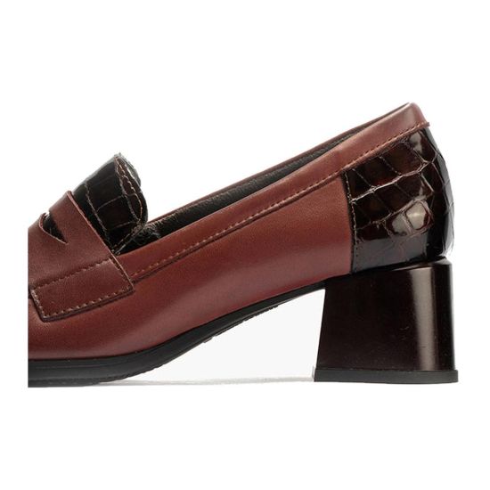 Pitillos - 10823 - BURDEOS - 10823 - BURDEOS - Mocasín con tacón medio de mujer color burdeos - 4