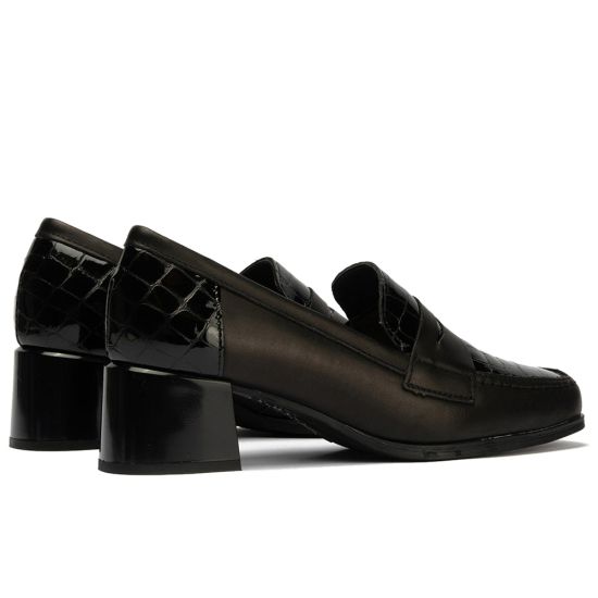Pitillos - 10823 - NEGRO - 10823 - NEGRO - Mocasín con tacón medio de mujer color negro - 3