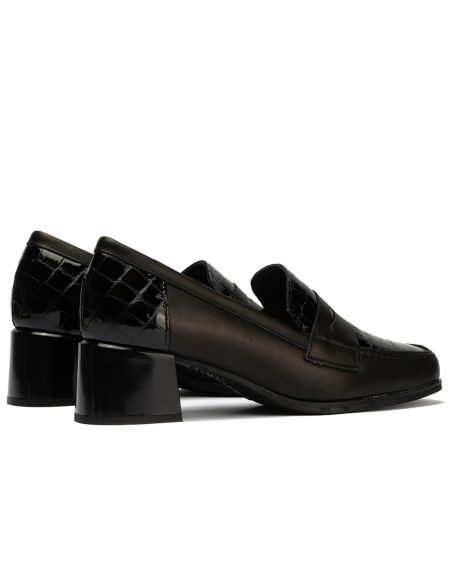 Pitillos - 10823 - NEGRO - 10823 - NEGRO - Mocasín con tacón medio de mujer color negro - 3