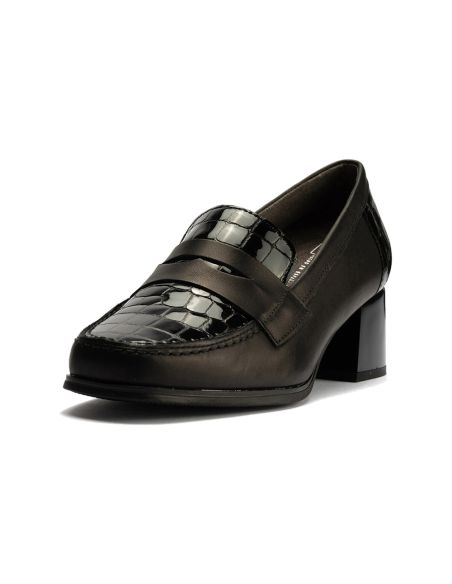 Pitillos - 10823 - NEGRO - 10823 - NEGRO - Mocasín con tacón medio de mujer color negro - 5