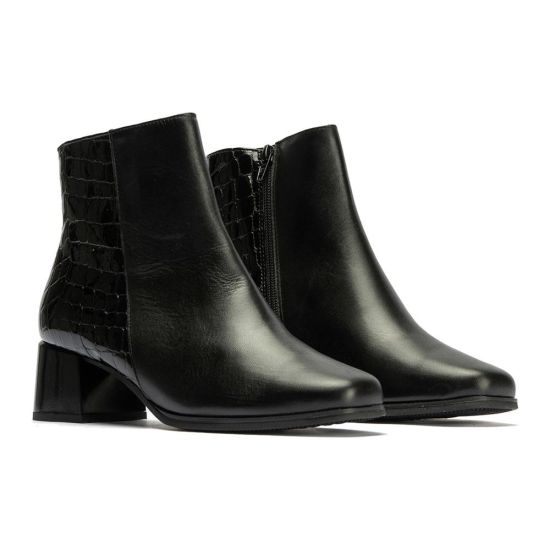 Pitillos - 10824 - NEGRO - 10824 - NEGRO - Botin en napa con coco charol de mujer color negro - 2
