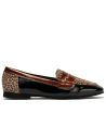 Pitillos - 10870 - NEGRO - 10870 - NEGRO - Mocasín Combinado en charol con leopardo de mujer color negro - 1