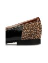 Pitillos - 10870 - NEGRO - 10870 - NEGRO - Mocasín Combinado en charol con leopardo de mujer color negro - 5