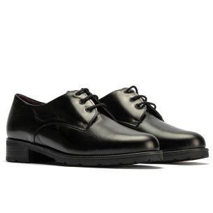 Pitillos - 10881 - NEGRO - 10881 - NEGRO - Blucher en napa con cordones de mujer color negro - 1 2