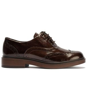 Pitillos - 10891 - MARRON - 10891 - MARRON - Ingles en Charol con cordones de mujer color marron - 1