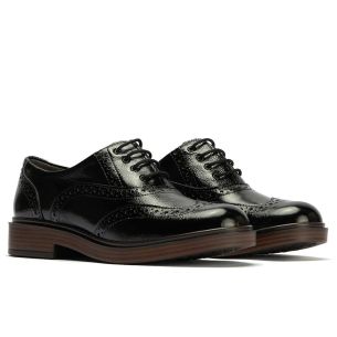 Pitillos - 10891 - NEGRO - 10891 - NEGRO - Ingles en Charol con cordones de mujer color negro - 1 2