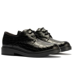 Pitillos - 10894 - NEGRO - 10894 - NEGRO - Blucher en Coco con cordones de mujer color negro - 1 2
