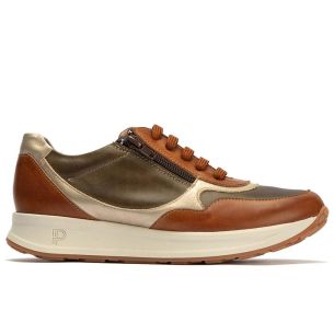 Pitillos - 10904 - CUERO - 10904 - CUERO - Deportivo de Cremallera Combinado en colores de mujer color cuero - 1