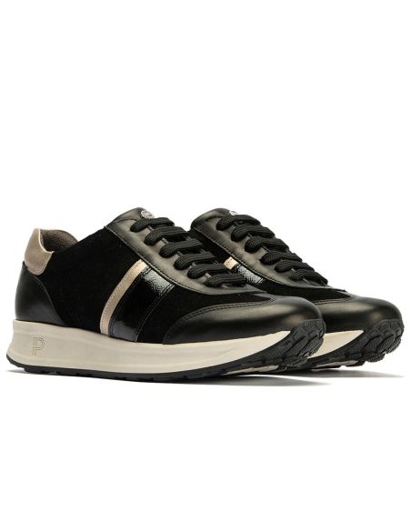 Pitillos - 10906 - NEGRO - 10906 - NEGRO - Deportivo Combinado con Serraje de mujer color negro - 2