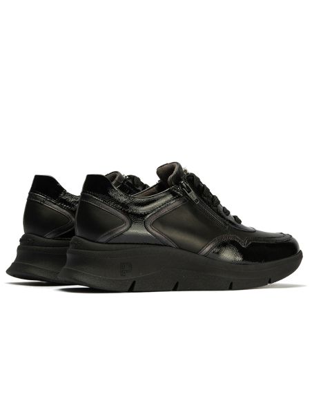 Pitillos - 10910 - NEGRO - 10910 - NEGRO - Deportivo de Cremallera Combinado con Laminado de mujer color negro - 3