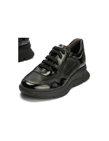 Pitillos - 10910 - NEGRO - 10910 - NEGRO - Deportivo de Cremallera Combinado con Laminado de mujer color negro - 4