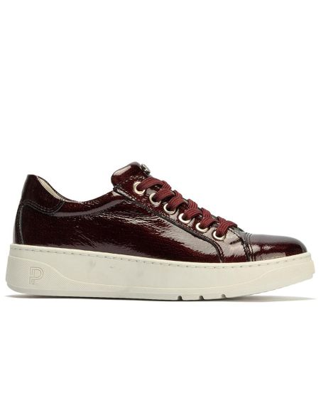 Pitillos - 10921 - BURDEOS - 10921 - BURDEOS - Basket en Charol con cordones de mujer color burdeos - 1