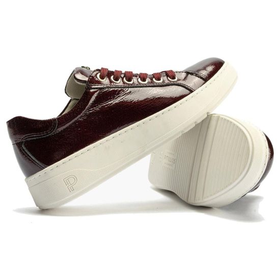 Pitillos - 10921 - BURDEOS - 10921 - BURDEOS - Basket en Charol con cordones de mujer color burdeos - 4