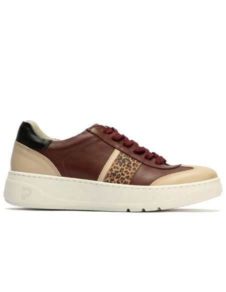 Pitillos - 10923-1 - BURDEOS - 10923-1 - BURDEOS - Basket Combinado con leopardo de mujer color burdeos - 1