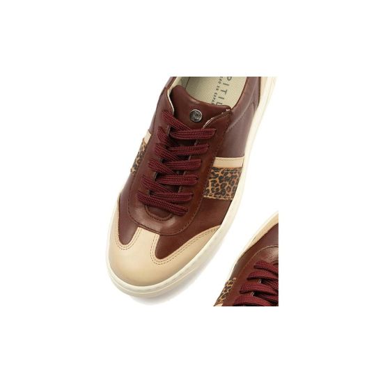 Pitillos - 10923-1 - BURDEOS - 10923-1 - BURDEOS - Basket Combinado con leopardo de mujer color burdeos - 2