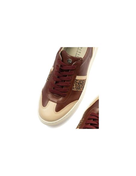 Pitillos - 10923-1 - BURDEOS - 10923-1 - BURDEOS - Basket Combinado con leopardo de mujer color burdeos - 2