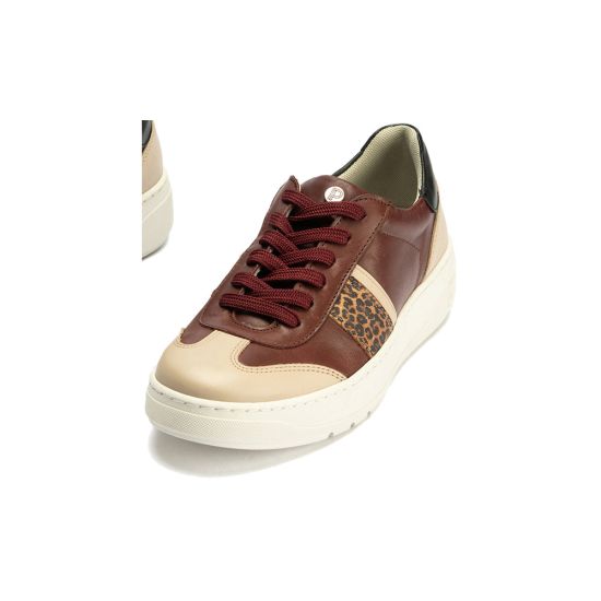 Pitillos - 10923-1 - BURDEOS - 10923-1 - BURDEOS - Basket Combinado con leopardo de mujer color burdeos - 3