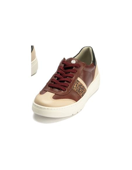 Pitillos - 10923-1 - BURDEOS - 10923-1 - BURDEOS - Basket Combinado con leopardo de mujer color burdeos - 3