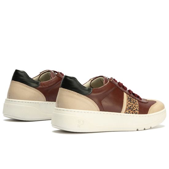 Pitillos - 10923-1 - BURDEOS - 10923-1 - BURDEOS - Basket Combinado con leopardo de mujer color burdeos - 5