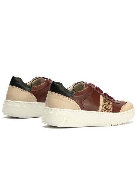 Pitillos - 10923-1 - BURDEOS - 10923-1 - BURDEOS - Basket Combinado con leopardo de mujer color burdeos - 5
