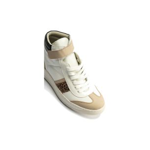 Pitillos - 10924-2 - BLANCO - 10924-2 - BLANCO - Botín Basket Combinado con leopardo de nujer color blanco - 1 2