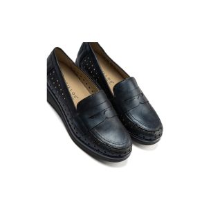 Pitillos - 11021 - MARINO - 11021 - MARINO - Mocasín plano con antifaz en piel napa fantasía y piel napa con acabados metalizado 2