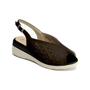 Pitillos - 11040 - NEGRO - 11040 - NEGRO - Sandalia clásica cuña en napa lisa Negro - 1
