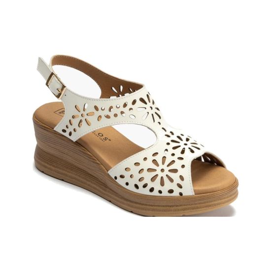 Pitillos - 11051 - BLANCO - 11051 - BLANCO - Sandalia con plataforma en piel napa Blanco - 1