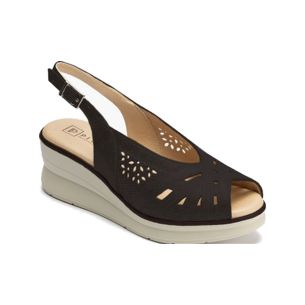 Pitillos - 11061 - NEGRO - 11061 - NEGRO - Sandalia plataforma en piel fantasía brillante Negro - 1