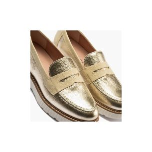 Pitillos - 11082 - ORO - 11082 - ORO - Zapato mocasín con antifaz en piel napa bombeada Oro - 1 2