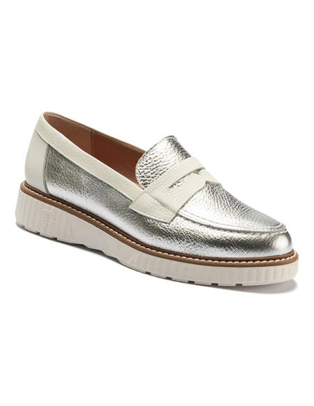 Pitillos - 11082 - PLATA - 11082 - PLATA - Zapato mocasín con antifaz en piel napa bombeada Plata - 5