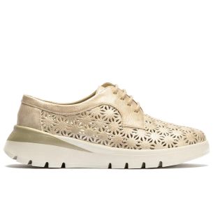 Pitillos - 11091 - ORO - 11091 - ORO - Zapato blucher plataforma con cordones en napa sintética Oro - 1