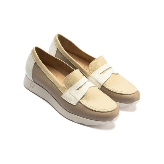 Pitillos - 11100 - PIEDRA - 11100 - PIEDRA - Mocasín estilo deportivo con antifaz en piel Piedra - 3
