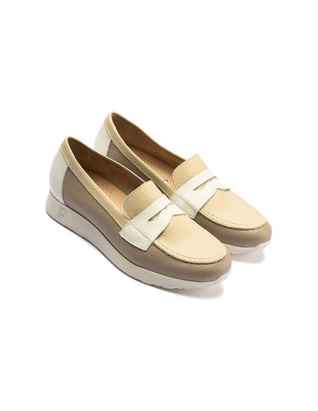 Pitillos - 11100 - PIEDRA - 11100 - PIEDRA - Mocasín estilo deportivo con antifaz en piel Piedra - 3