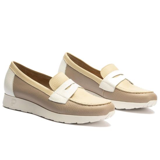 Pitillos - 11100 - PIEDRA - 11100 - PIEDRA - Mocasín estilo deportivo con antifaz en piel Piedra - 4