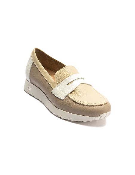 Pitillos - 11100 - PIEDRA - 11100 - PIEDRA - Mocasín estilo deportivo con antifaz en piel Piedra - 6