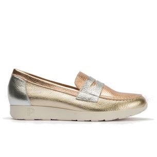 Pitillos - 11100 - ORO - 11100 - ORO - Mocasín estilo deportivo con antifaz en piel Oro - 1
