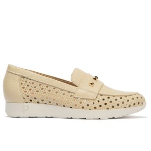 Pitillos - 11103 - CREMA - 11103 - CREMA - Mocasín plano con adornos