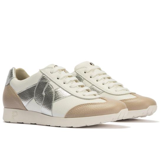 Pitillos - 11104 - BLANCO - 11104 - BLANCO - Deportivo plano en piel napa combinada Blanco - 2