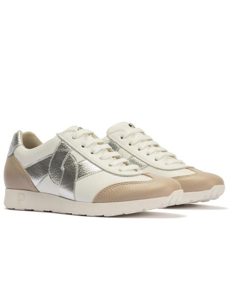 Pitillos - 11104 - BLANCO - 11104 - BLANCO - Deportivo plano en piel napa combinada Blanco - 2