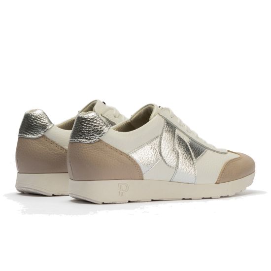 Pitillos - 11104 - BLANCO - 11104 - BLANCO - Deportivo plano en piel napa combinada Blanco - 3