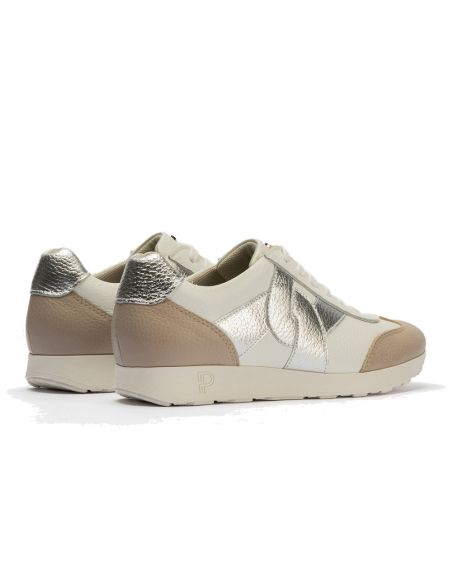 Pitillos - 11104 - BLANCO - 11104 - BLANCO - Deportivo plano en piel napa combinada Blanco - 3