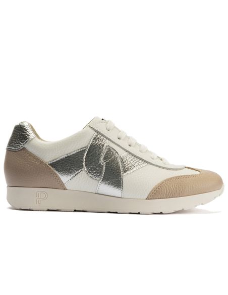 Pitillos - 11104 - BLANCO - 11104 - BLANCO - Deportivo plano en piel napa combinada Blanco - 4