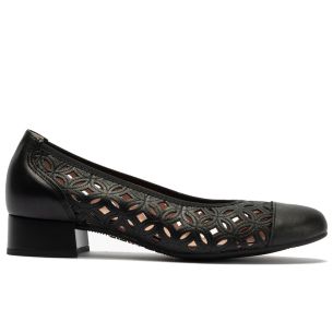 Pitillos - 11120 - NEGRO - 11120 - NEGRO - Zapato salón con tacón bajo y punta redonda