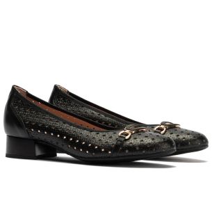Pitillos - 11123 - NEGRO - 11123 - NEGRO - Zapato salón con adorno y tacón bajo 2